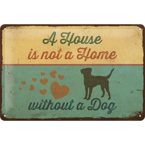 Placa decor metalica 20x30 cm